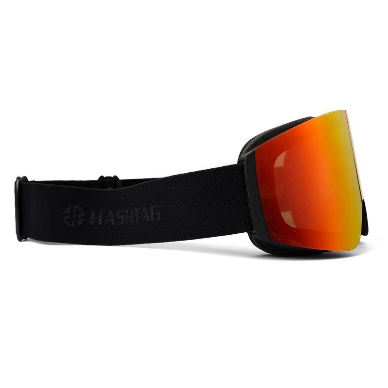 Ignite | Black Large Full Rim Visor Sports Sunglasses for Men & Women [UV-protected]