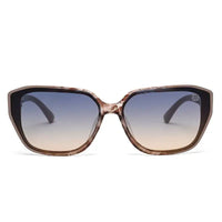 Ilora | Brown Texture Medium Full Rim Hexagonal Sunglasses for Women [UV-protected]