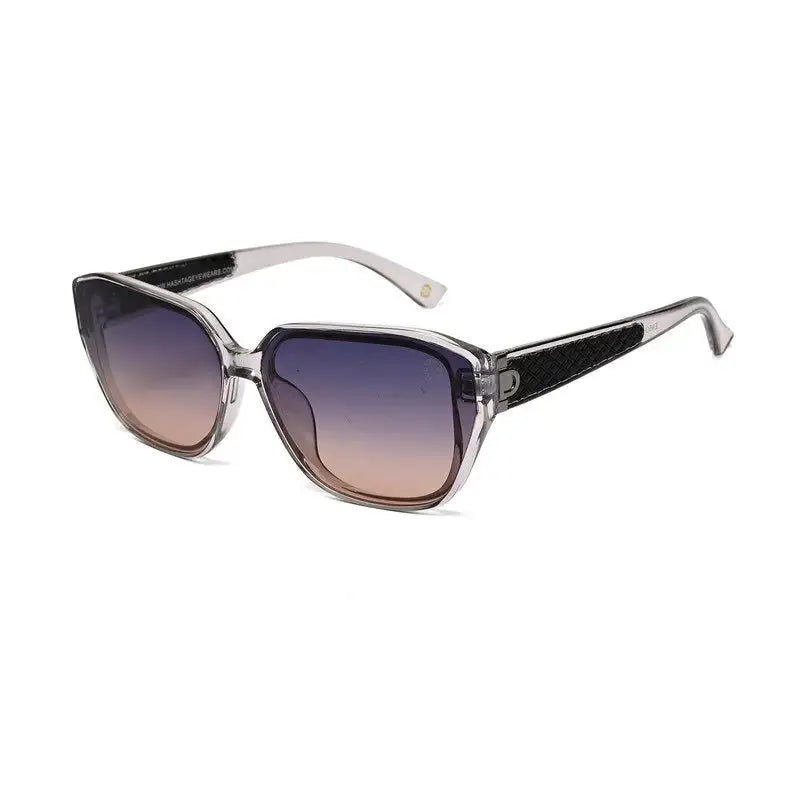 Ilora | Transparent Medium Full Rim Hexagonal Sunglasses for Women [UV-protected]