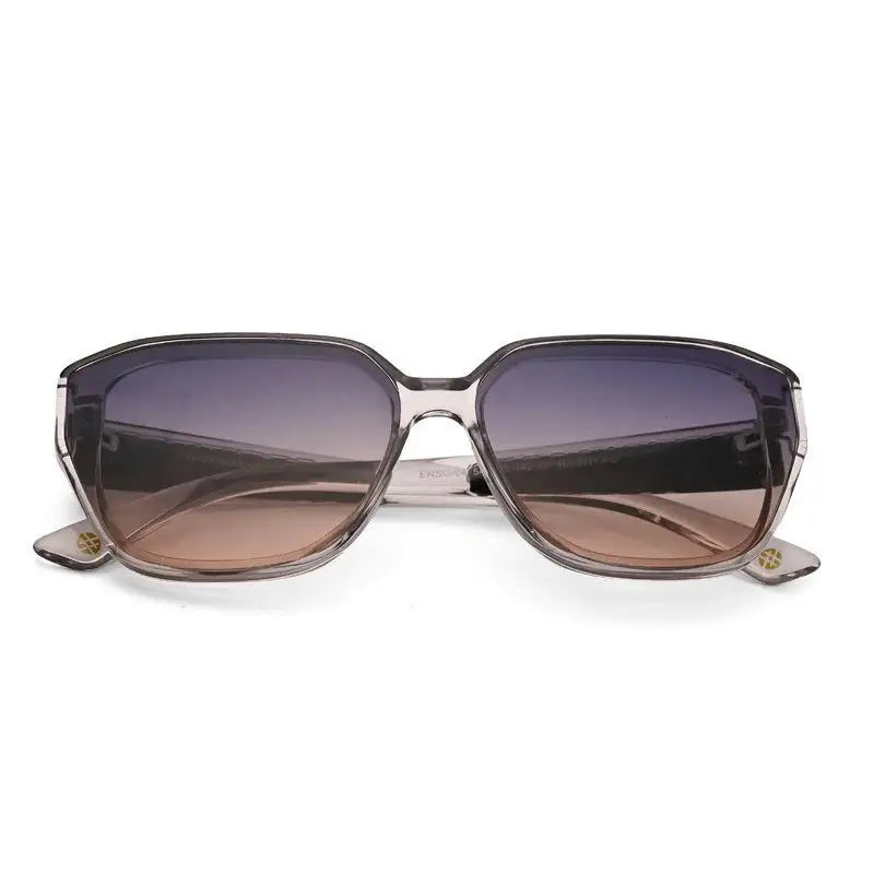 Ilora | Transparent Medium Full Rim Hexagonal Sunglasses for Women [UV-protected]