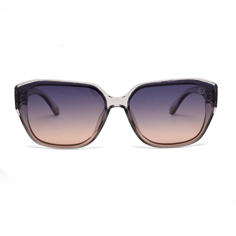 Ilora Transparent Medium Full Rim Hexagonal Sunglasses for Women — Hashtag Eyewears