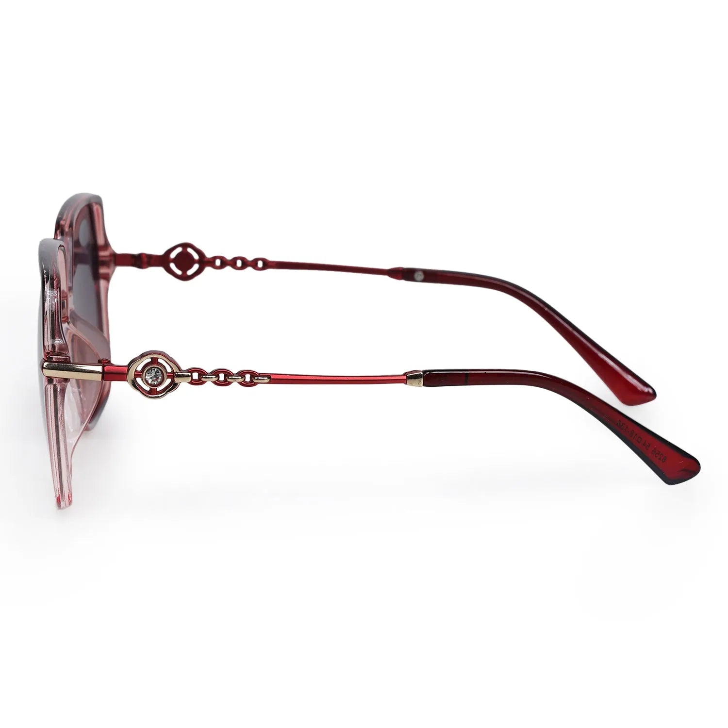 Noxara | Gradient Red Large Full Rim Square Sunglasses for Women [Polarized]