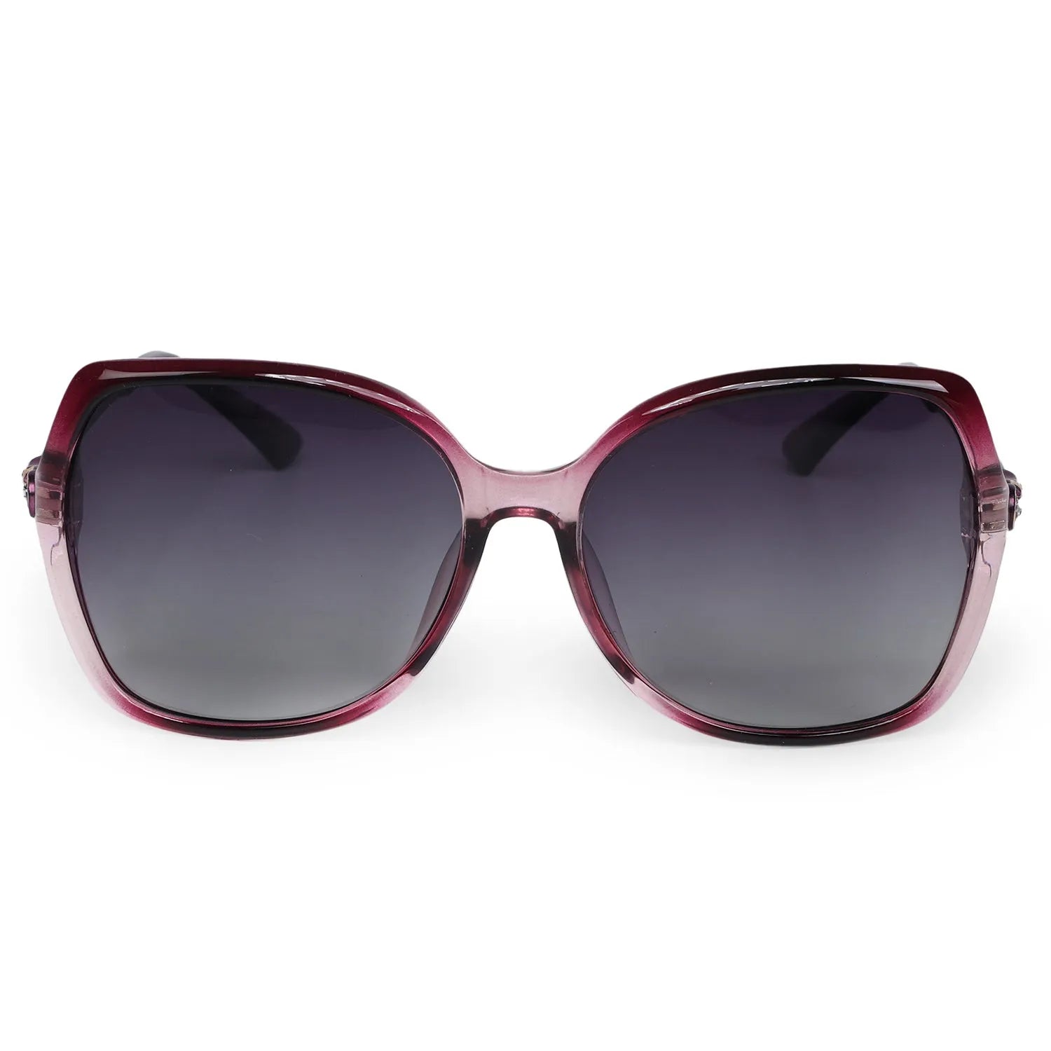 Voltara | Gradient Purple Large Full Rim Butterfly Sunglasses for Women [Polarized]