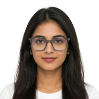 Celestia | Smoke Medium Full Rim Wayfarer Computer Glasses for Men & Women [Blue Block]