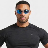Lateralis | Transparent Large Full Rim Wraparound Sports Sunglasses for Men & Women [Mirrored]
