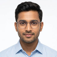 Frostis | Silver & Purple Small Full Rim Hexagonal Computer Glasses for Men & Women [Blue Block]
