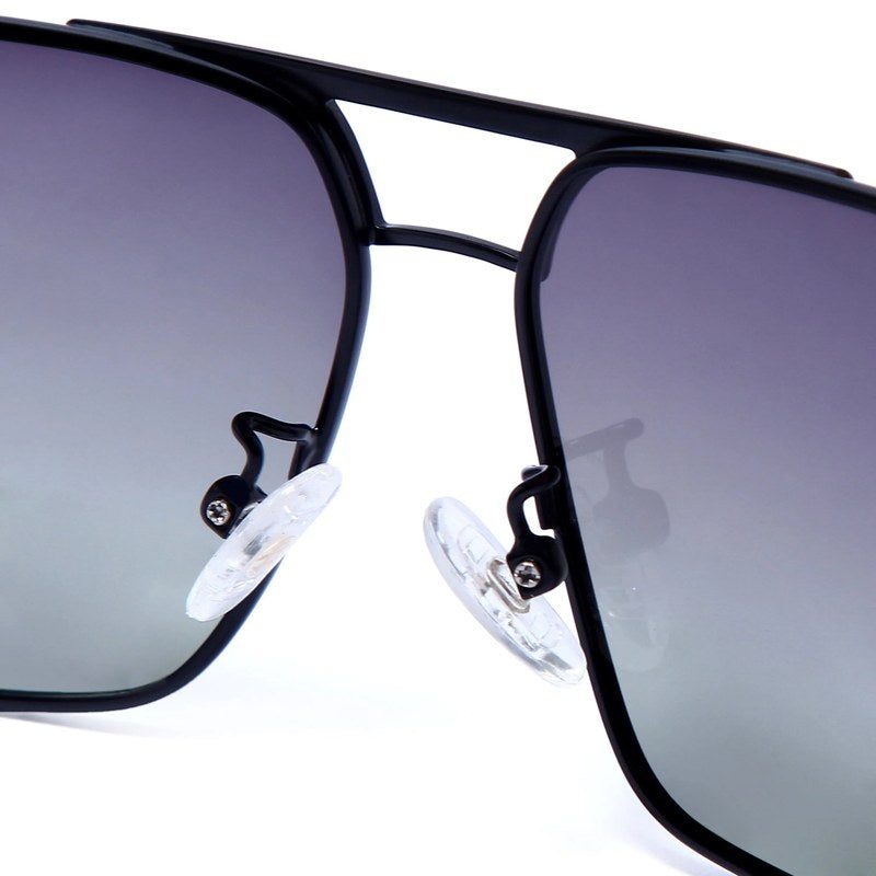 Inferna Gradient Purple Green Medium Full Rim RECTANGLE Sunglasses for Men & Women — Hashtag Eyewears