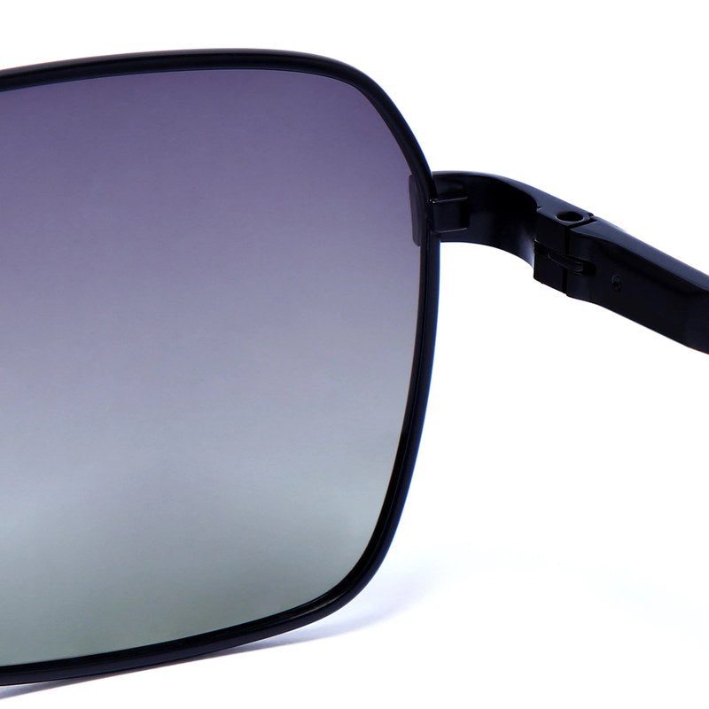 Inferna Gradient Purple Green Medium Full Rim RECTANGLE Sunglasses for Men & Women — Hashtag Eyewears