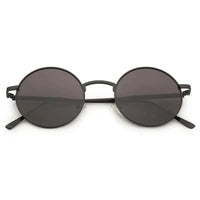 Ionara | Black Medium Full Rim Round Sunglasses for Men & Women [UV-protected]