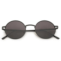 Ionara Black Medium Full Rim Round Sunglasses for Men & Women — Hashtag Eyewears