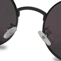 Ionara | Black Medium Full Rim Round Sunglasses for Men & Women [UV-protected]