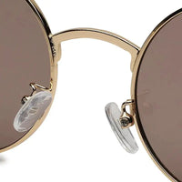 Ionara | Golden-Brown Medium Full Rim Round Sunglasses for Men & Women [UV-protected]