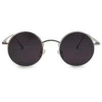 Ionara Silver-Black Medium Full Rim Round Sunglasses for Men & Women — Hashtag Eyewears