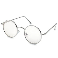 Ionara Silver-brown Medium Full Rim Round Eyeglasses for Men & Women — Hashtag Eyewears