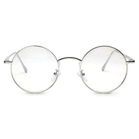 Ionara Silver-brown Medium Full Rim Round Eyeglasses for Men & Women — Hashtag Eyewears