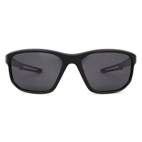 Ionium Black Large Full Rim Rectangle Sports Sunglasses for Men — Hashtag Eyewears