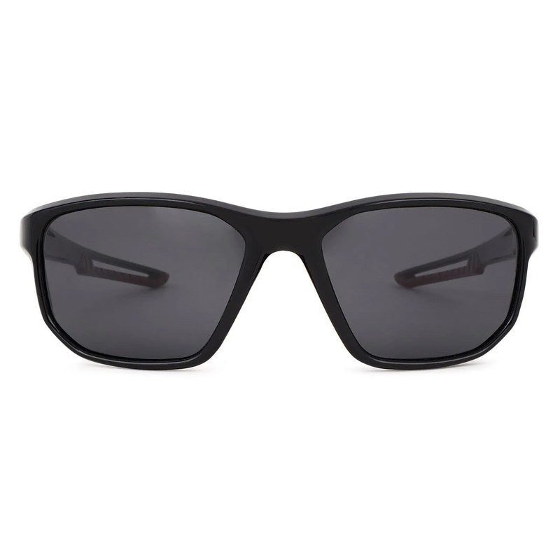 Ionium Black Large Full Rim Rectangle Sports Sunglasses for Men — Hashtag Eyewears