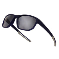 Ionium Blue Large Full Rim Rectangle Sports Sunglasses for Men — Hashtag Eyewears
