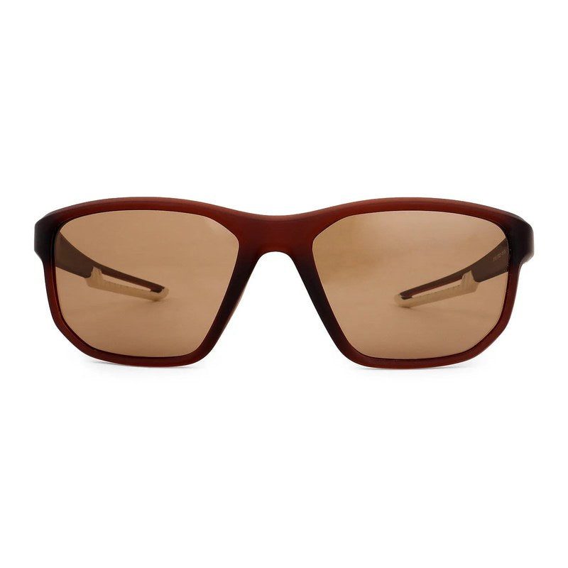 Ionium Brown Large Full Rim Rectangle Sports Sunglasses for Men — Hashtag Eyewears