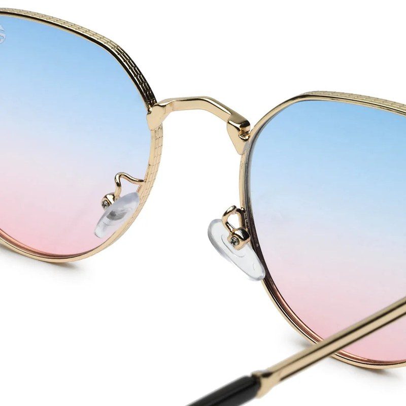 Ithon Golden Medium Full Rim Oval Sunglasses for Men — Hashtag Eyewears