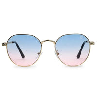 Ithon Golden Medium Full Rim Oval Sunglasses for Men — Hashtag Eyewears