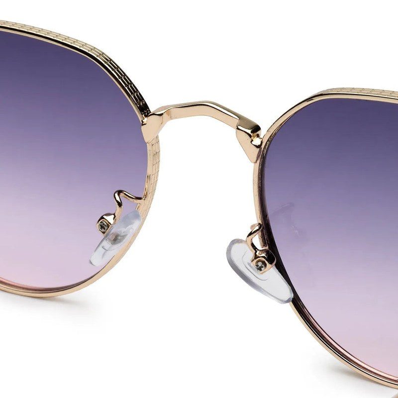 Ithon Gradient Blue & Pink Medium Full Rim Oval Sunglasses for Men — Hashtag Eyewears