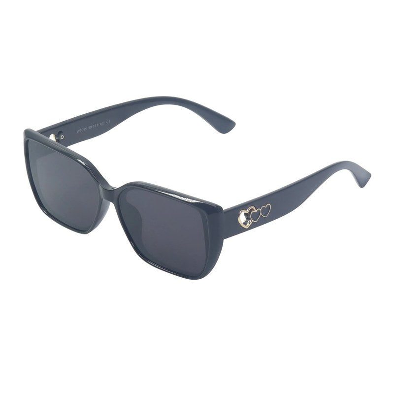 Jetra Black Medium Full Rim Wayfarer Sunglasses for Women — Hashtag Eyewears