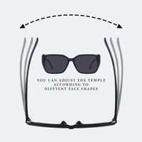 Jetra Black Medium Full Rim Wayfarer Sunglasses for Women — Hashtag Eyewears