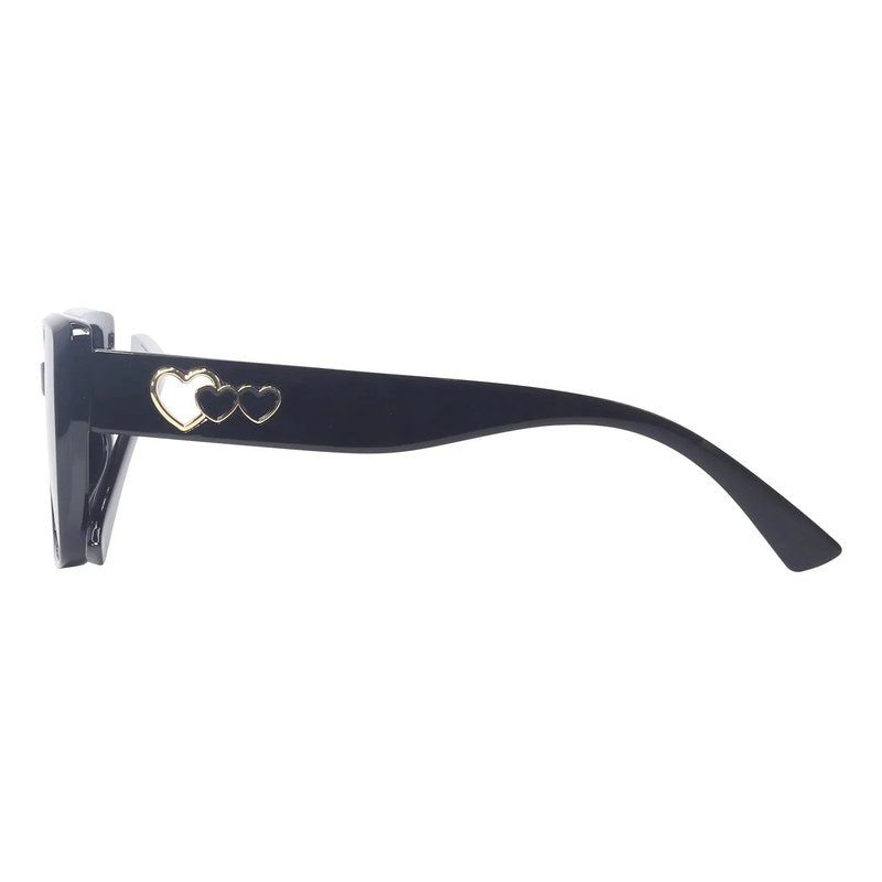Jetra Black Medium Full Rim Wayfarer Sunglasses for Women — Hashtag Eyewears