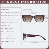 Jetra Brown Medium Full Rim Wayfarer Sunglasses for Women — Hashtag Eyewears