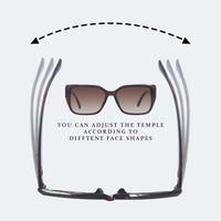 Jetra Brown Medium Full Rim Wayfarer Sunglasses for Women — Hashtag Eyewears