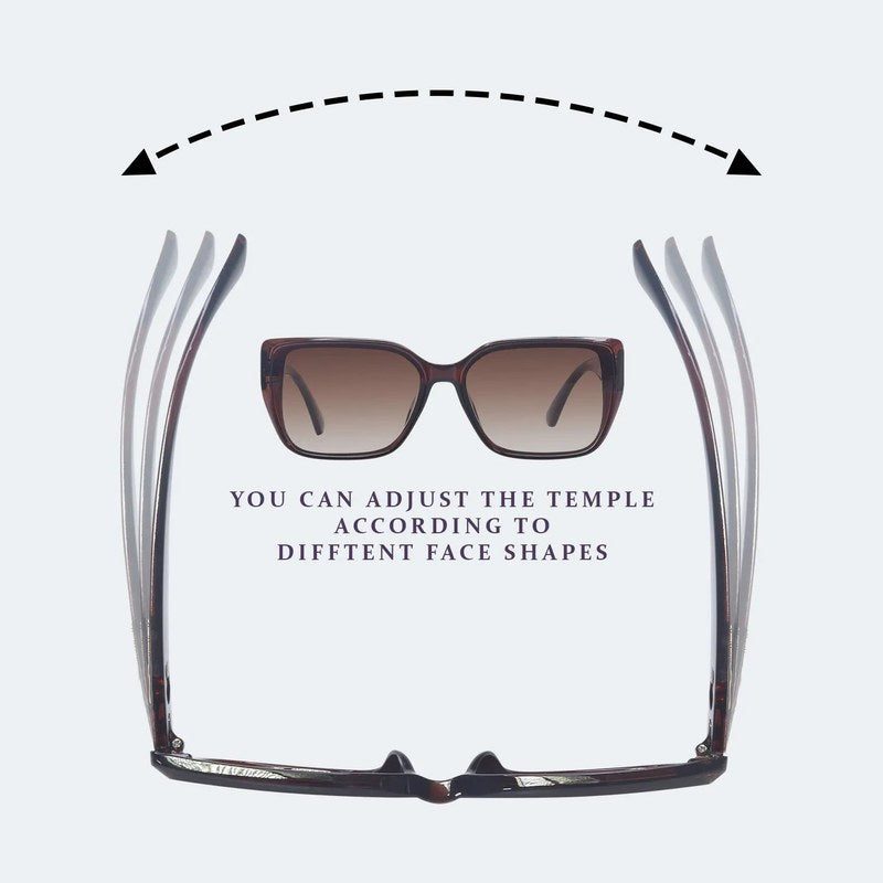 Jetra Brown Medium Full Rim Wayfarer Sunglasses for Women — Hashtag Eyewears