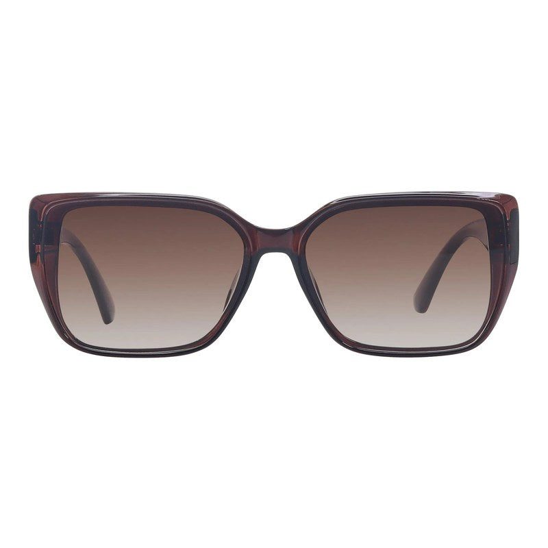 Jetra Brown Medium Full Rim Wayfarer Sunglasses for Women — Hashtag Eyewears