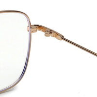 Jovion Black & Gold Medium Full Rim RECTANGLE Computer Glasses for Men & Women — Hashtag Eyewears