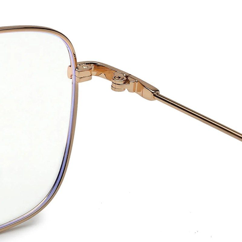 Jovion Black & Gold Medium Full Rim RECTANGLE Computer Glasses for Men & Women — Hashtag Eyewears