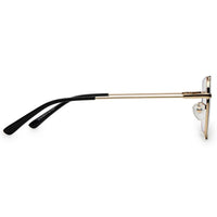 Jovion Black & Gold Medium Full Rim RECTANGLE Computer Glasses for Men & Women — Hashtag Eyewears
