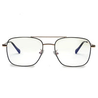 Jovion Black & Gold Medium Full Rim RECTANGLE Computer Glasses for Men & Women — Hashtag Eyewears
