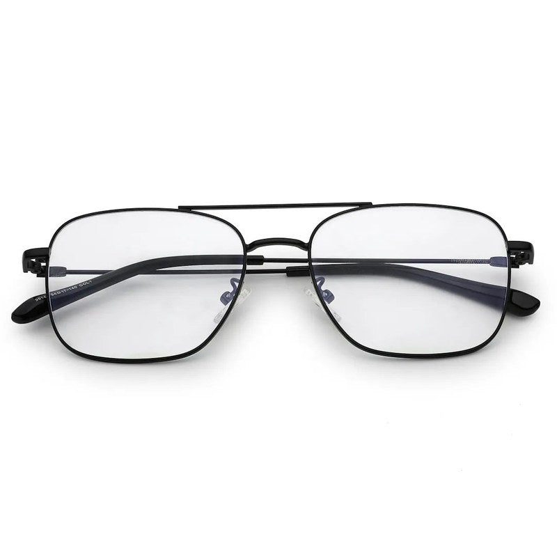 Jovion Black Medium Full Rim RECTANGLE Computer Glasses for Men & Women — Hashtag Eyewears