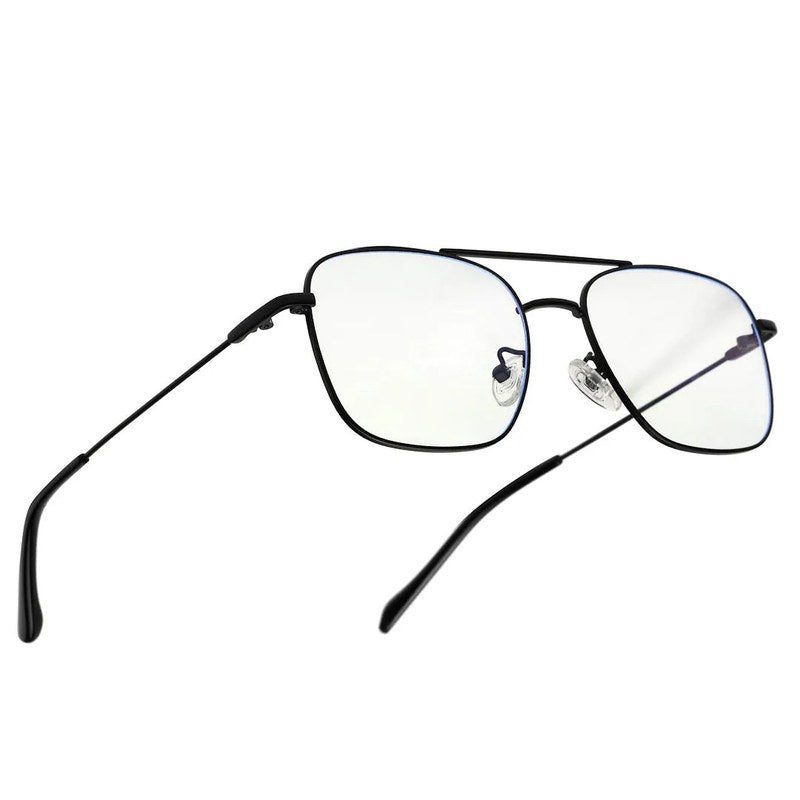 Jovion Black Medium Full Rim RECTANGLE Computer Glasses for Men & Women — Hashtag Eyewears