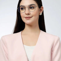 Jovion Black & Silver Medium Full Rim RECTANGLE Computer Glasses for Men & Women — Hashtag Eyewears
