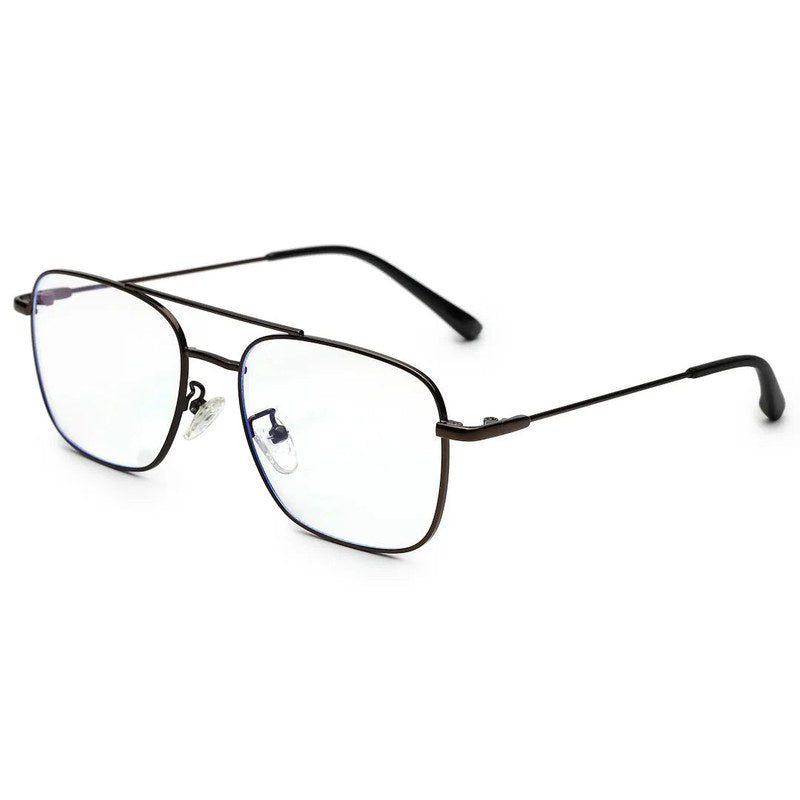 Jovion Brown Medium Full Rim RECTANGLE Computer Glasses for Men & Women — Hashtag Eyewears