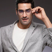 Jovion Brown Medium Full Rim RECTANGLE Computer Glasses for Men & Women — Hashtag Eyewears