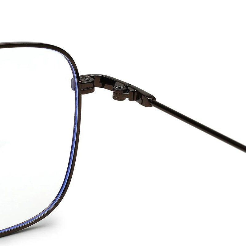 Jovion Brown Medium Full Rim RECTANGLE Computer Glasses for Men & Women — Hashtag Eyewears
