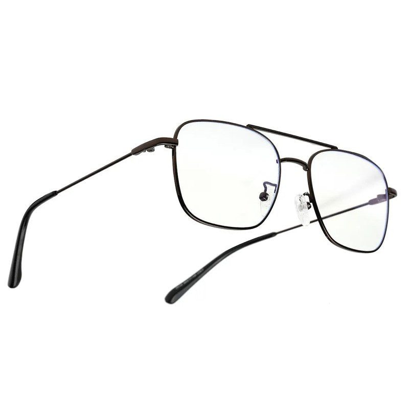 Jovion Brown Medium Full Rim RECTANGLE Computer Glasses for Men & Women — Hashtag Eyewears