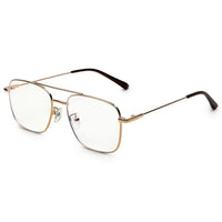 Jovion Golden Medium Full Rim RECTANGLE Computer Glasses for Men & Women — Hashtag Eyewears