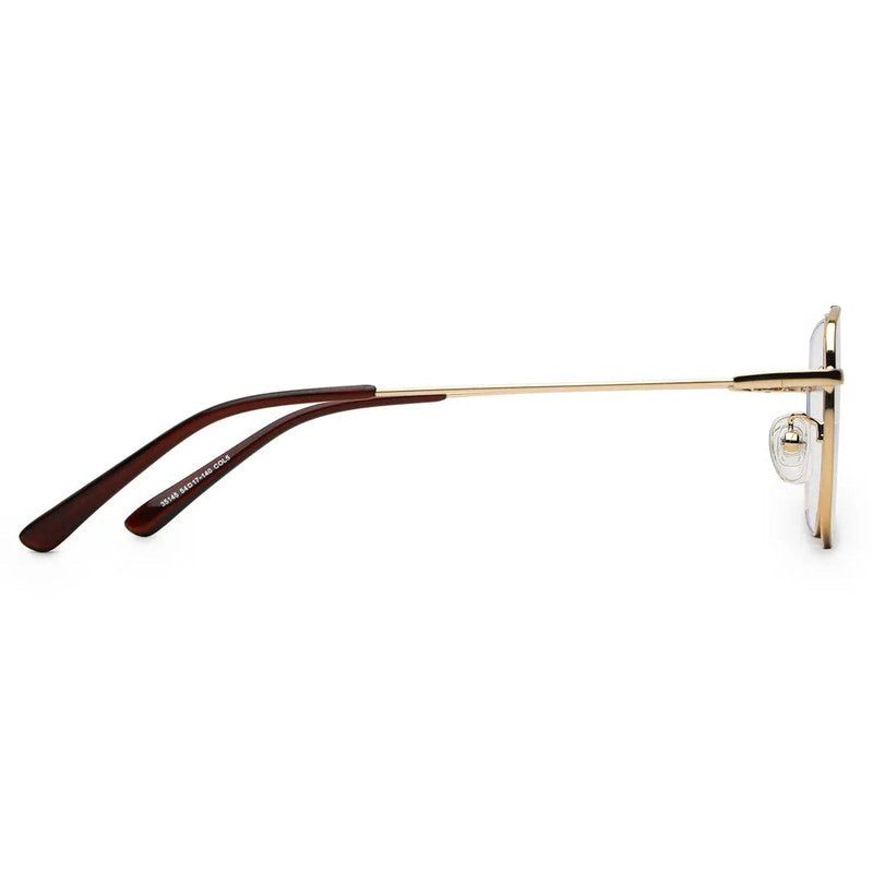 Jovion Golden Medium Full Rim RECTANGLE Computer Glasses for Men & Women — Hashtag Eyewears