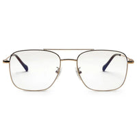 Jovion Golden Medium Full Rim RECTANGLE Computer Glasses for Men & Women — Hashtag Eyewears