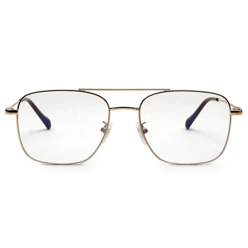 Jovion Golden Medium Full Rim RECTANGLE Computer Glasses for Men & Women — Hashtag Eyewears