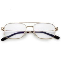 Jovion Golden Medium Full Rim RECTANGLE Computer Glasses for Men & Women — Hashtag Eyewears