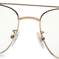 Jovion Golden Medium Full Rim RECTANGLE Computer Glasses for Men & Women — Hashtag Eyewears